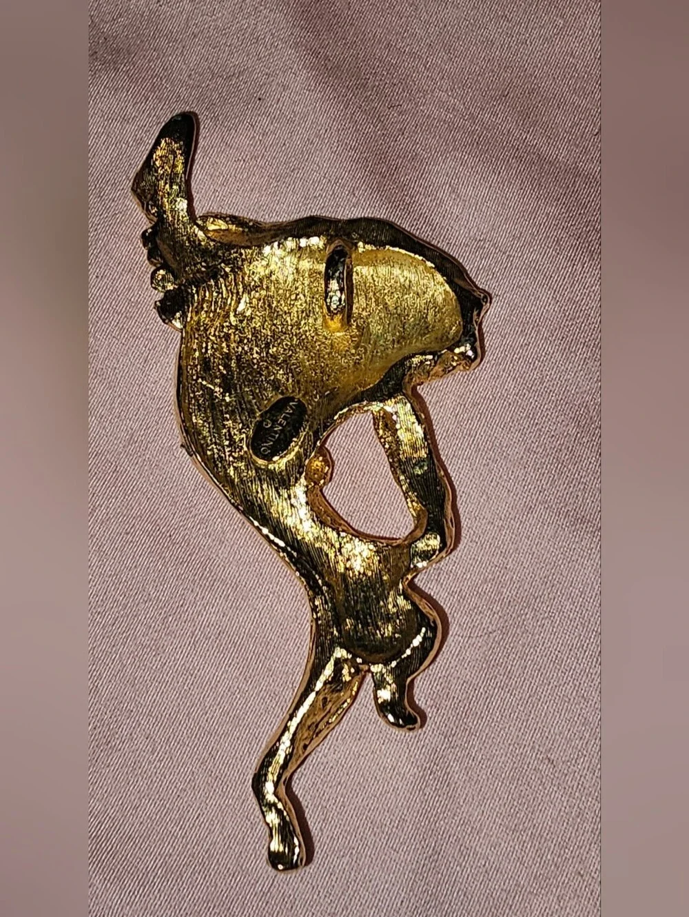 Vintage 1980s Valentino Garavani Gold Fish Pendant